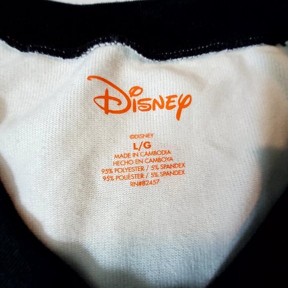 Disney Lilo & Stitch Boo Halloween Pajama Set Long Sleeve Shirt & Pants Size L - Picture 5 of 16